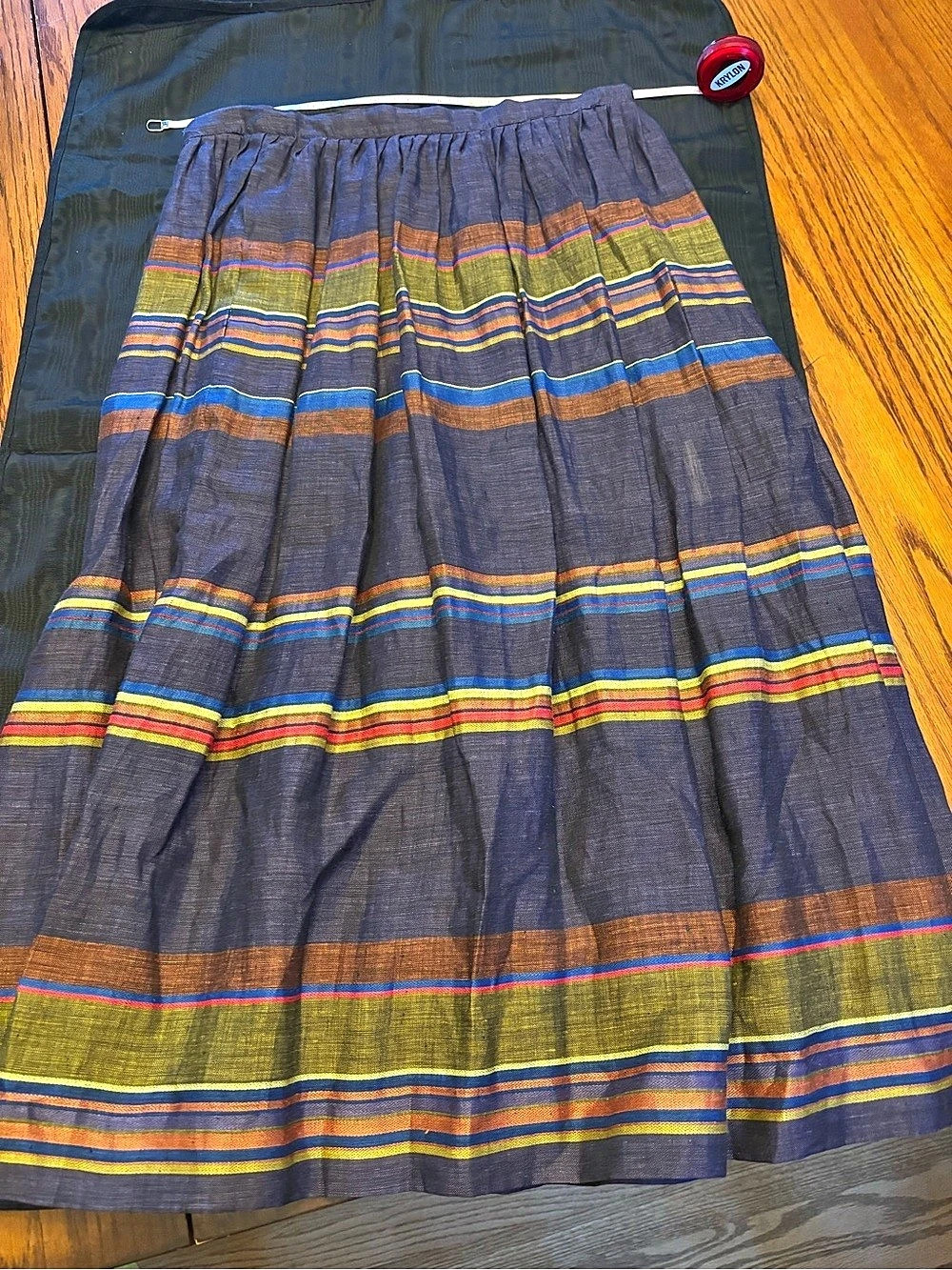 Ralph Lauren Striped Maxi Skirt in Blue